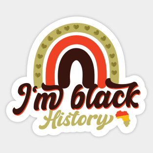 i'm Black History, Black History Month Sticker